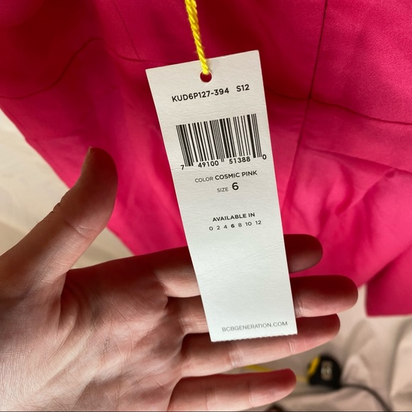 Fuschia bcbgeneration dress size 6 - Picture 6 of 11